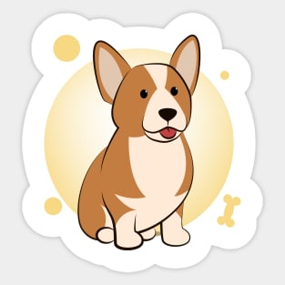 Cute corgi cartoon Sticker